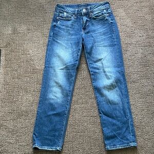 Aeropostale Women's mid rise ankle straight  Blue Jeans